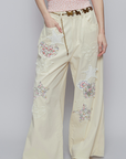 Patched Boho Pants