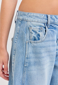 Mid Waisted Barrel Long Inseam