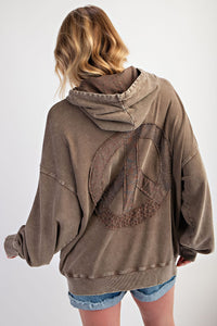 Mineral Wash Peace Pullover