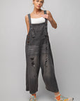 Washed Denim Oversized Jumpsuit