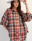 Keep it Cozy Plaid Top