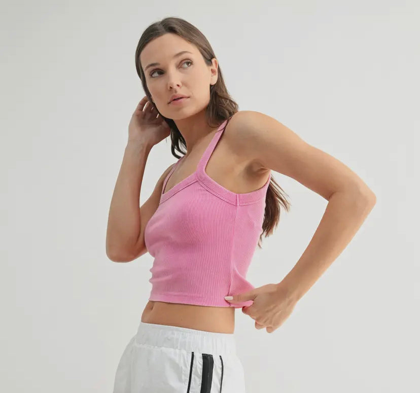 Mineral Wash Square Neck Tank