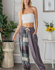 Mix Print Patched Pants