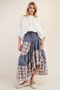 Aubrey Vintage Plaid Skirt