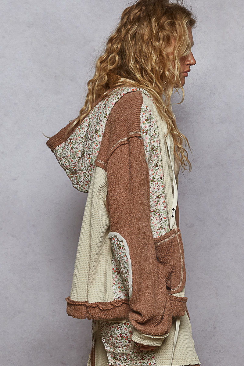 Let’s Meet Up Printed Quilted Jacket