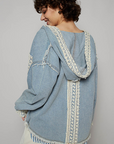 Vintage Crochet Denim Jacket