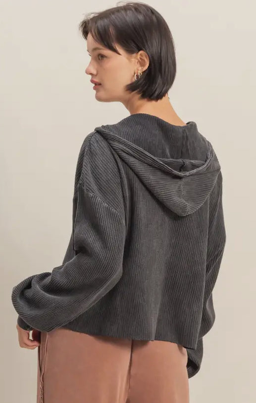 Dani Waffle Knit Hoodie