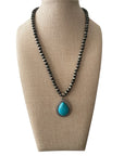 Western Navajo Style Teardrop Necklace