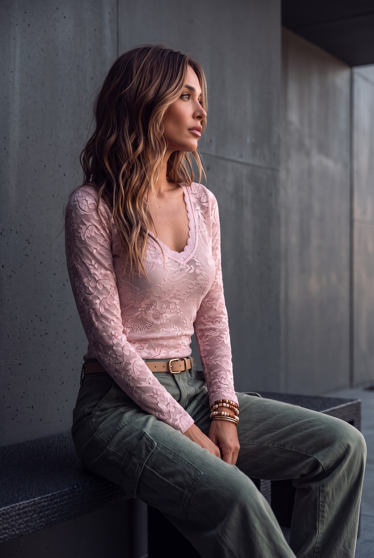 Lace Vintage Layer Shirt