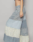 Blissful Patched Wide-Leg Pants
