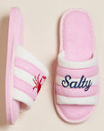 Salty Crab Embroidered Slippers