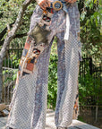 Boho Printed Patchwork Pants