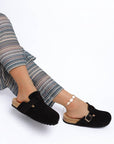 Mesa Buckle Slip-On Mules