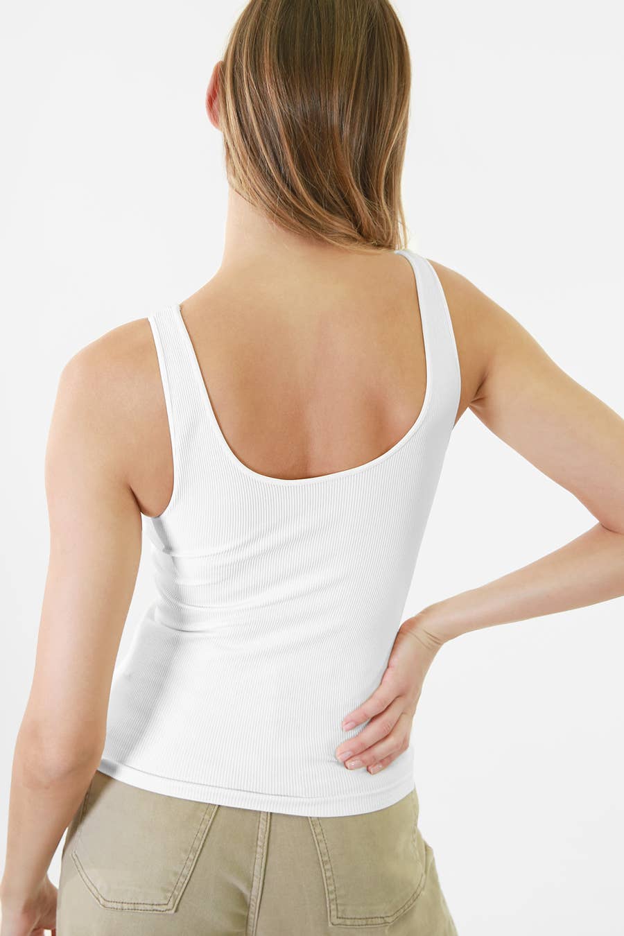 NS8173 - Ribbed Reversible Tank Top