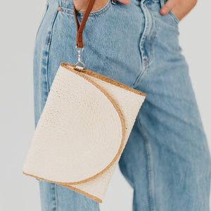 Turks and Caicos Foldover Crossbody Clutch Bag