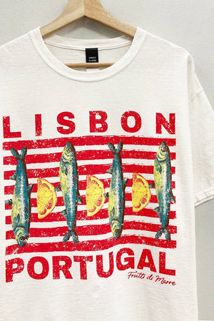 Lisbon Portugal Sardine Graphic Tee