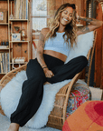Black Harem Pants with Pockets