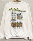 Matcha Cafe Graphic Sweatshirt