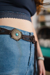 Medallion Macrame Belt - Boho-Chic Design