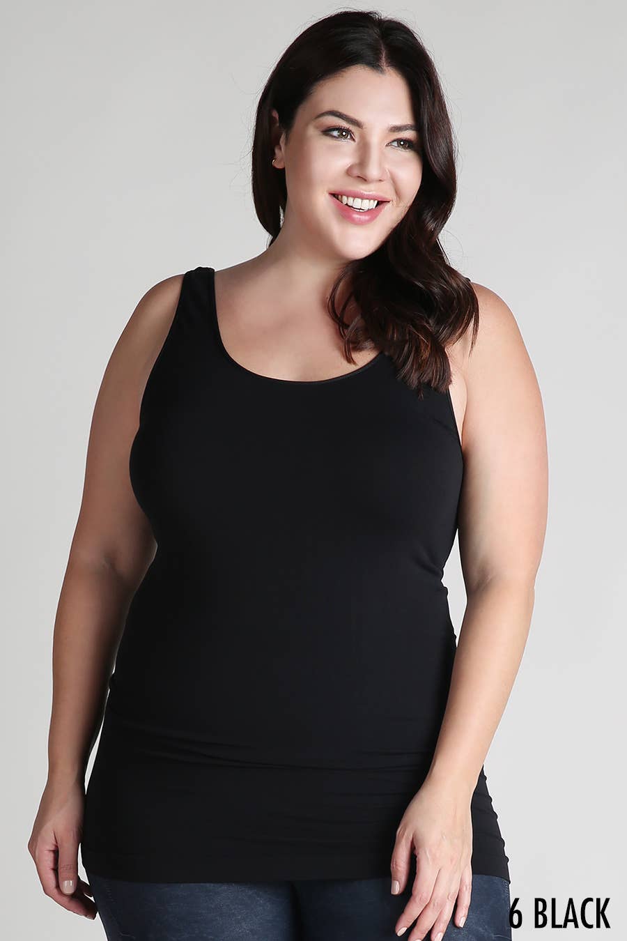 Plus Size Seamless Tank Top Jersey